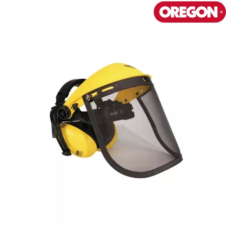 VISIÈRE GRILLAGÉE + CASQUE ANTI-BRUIT OREGON Q515061