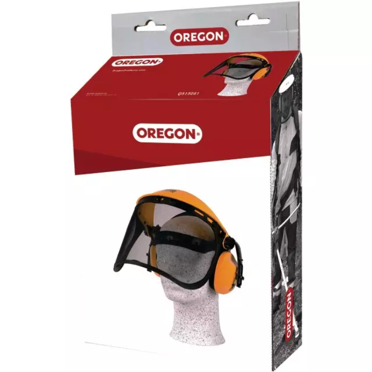 VISIÈRE GRILLAGÉE + CASQUE ANTI-BRUIT OREGON Q515061