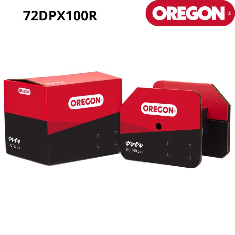 CHAINE TRONCONNEUSE 72DPX 3/8"/1,3 DEMI-RONDE ROULEAU 100 PIEDS OREGON 72DPX100R