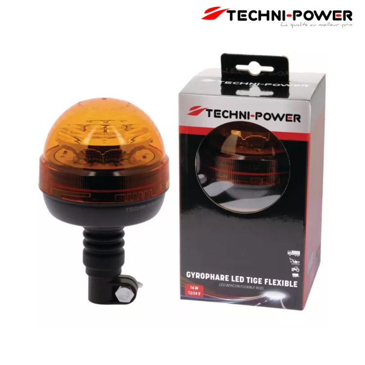 GYROPHARE LED FLEXIBLE 12/24V R65 TECHNI-POWER