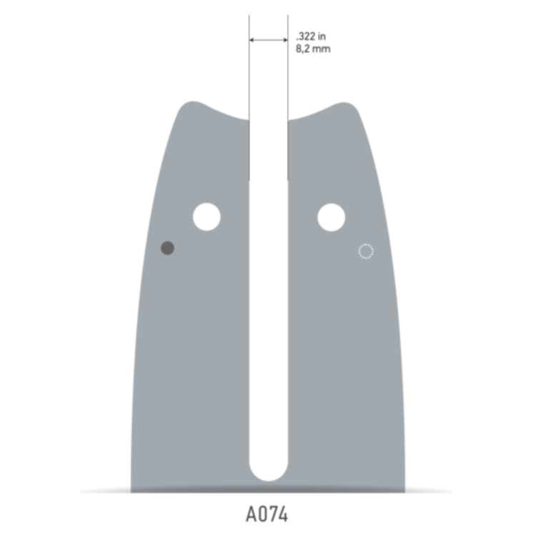 GUIDE OREGON 124MLEA074 30CM / 3/8"(90) / 44 ENTRAINEURS