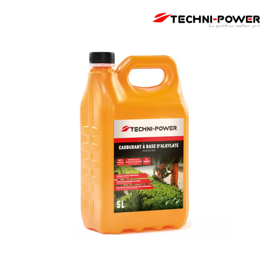 CARBURANT 2 TEMPS A BASE D'ALKYLATE BIDON 5 LITRES TECHNI-POWER