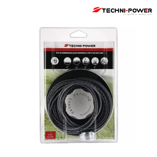 TETE UNIVERSELLE TAP-N-GO EASY LOAD TECHNI-POWER 130 mm