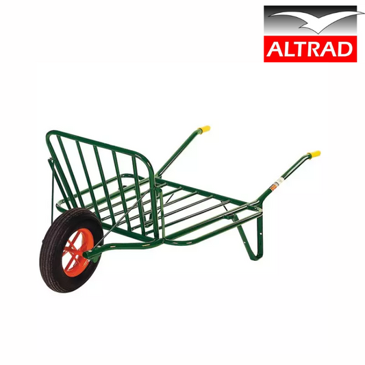 BROUETTE AGRICOLE FOURRAGERE VERTE ROUE PLEINE INCREVABLE ALTRAD