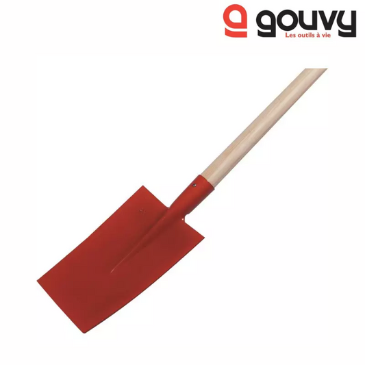 BECHE SENLIS 28CM AVEC MANCHE BOIS 100CM GOUVY