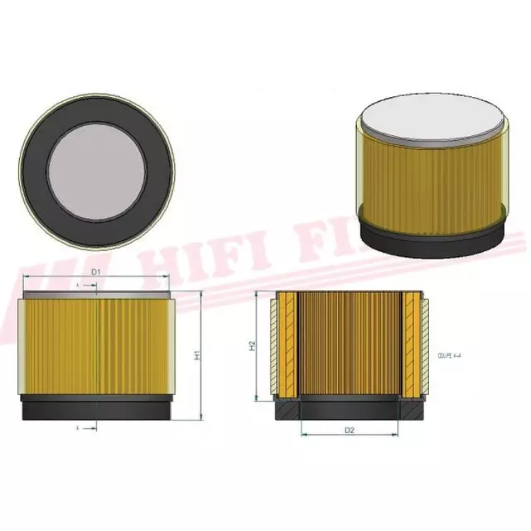FILTRE A AIR SA 12501 HIFI FILTER
