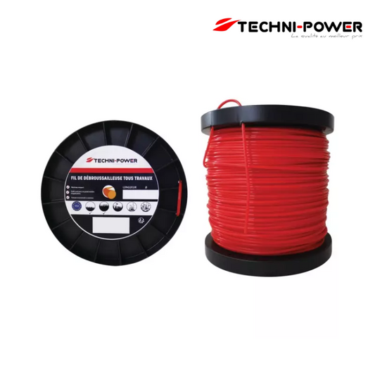 FIL DE DEBROUSSAILLEUSE ROND TECHNI-POWER
