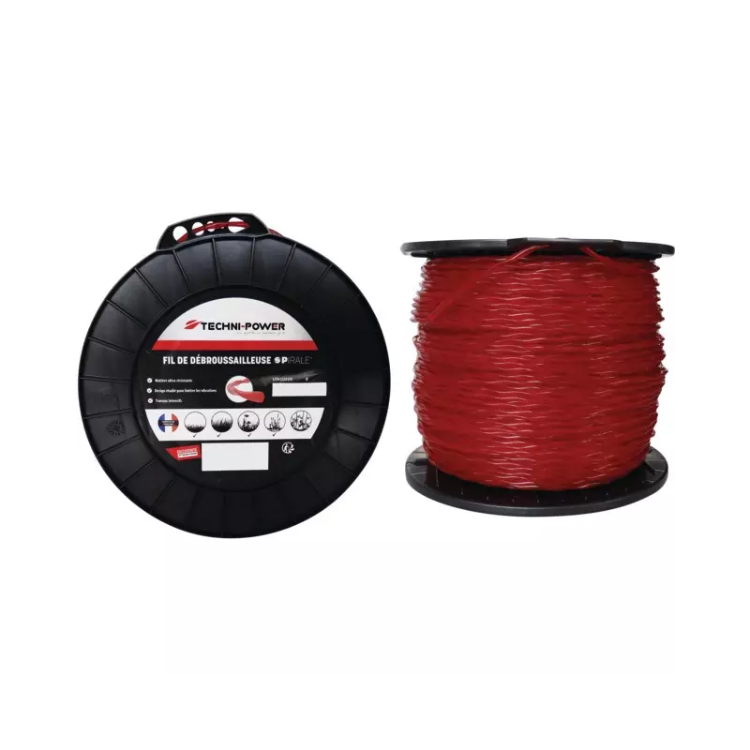 FIL DE DEBROUSSAILLEUSE SPIRALE TECHNI-POWER