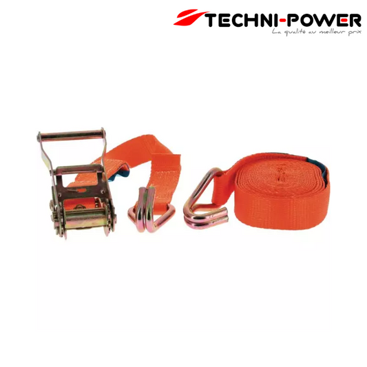 SANGLE A CLIQUET 50MM CROCHETS FERMES 5M 5T TECHNI-POWER