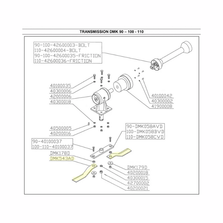 RONDELLE DE LAME DMK178D