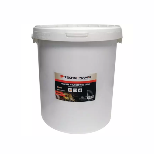 Graisse EP00 NGLI0 TECHNI-POWER – seau 18 kg de graisse lithium multiservice pour graissage centralisé et usages mécaniques intensifs