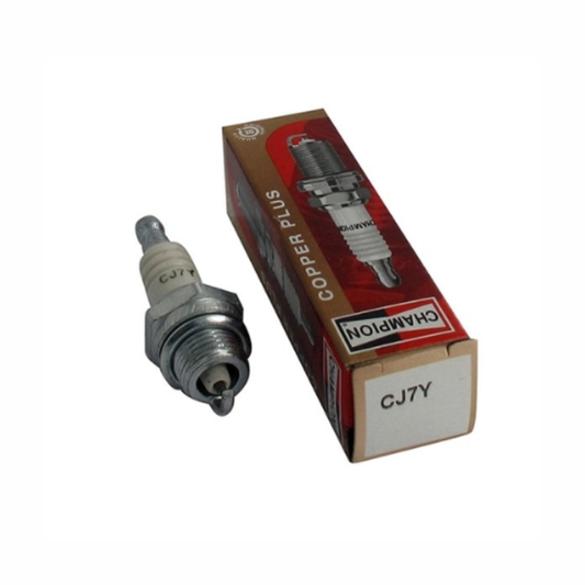 Bougie d’allumage CHAMPION CJ7Y – équivalente TORCH L6TC pour moteur thermique de tondeuse, tronçonneuse ou débroussailleuse