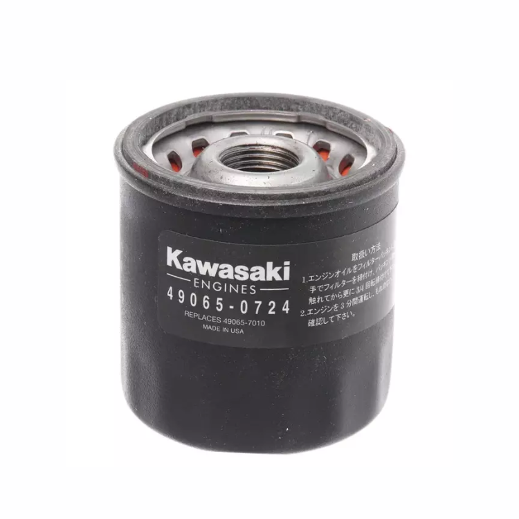 Filtre à huile KAWASAKI 49065-0724 – pièce d’origine compatible moteurs FC420V, FC540V, FD620, FC150V, FE290D et FE350D
