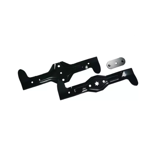 KIT 2 LAMES de Tondeuse Croisees Droite 465 MM 532426322 / 532170038 HUSQVARNA
