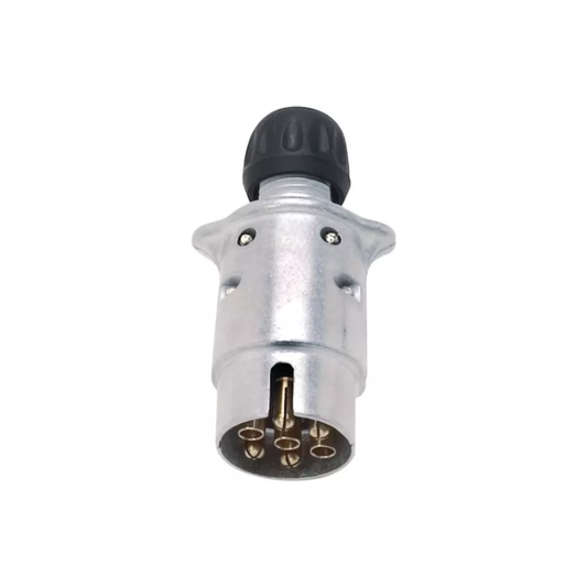 prise 7 plots mâle métal aluminium Jaeger raccords vis serre-fil