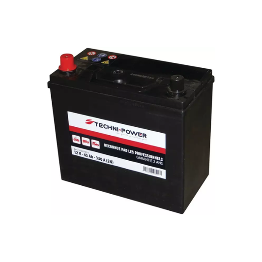 Batterie 12V-45AH/330A NS60 + à gauche Techni-Power