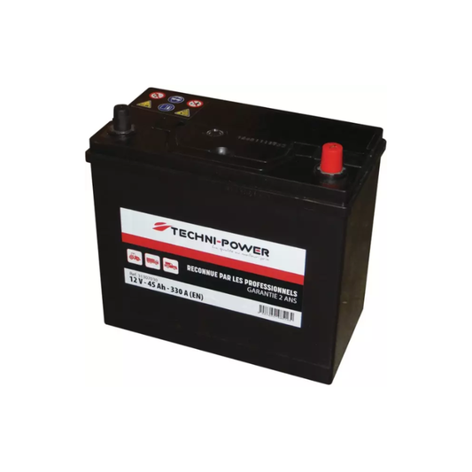 Batterie 12V-45AH/330A NS60 + à droite Techni-Power