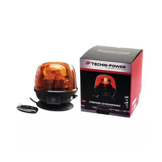 Gyrophare LED sans fil rechargeable magnétique avec télécommande Techni-Power