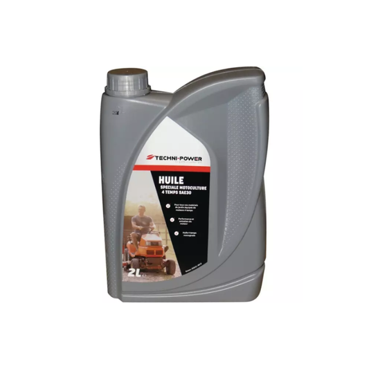 Huile 4 temps motoculture SAE30 bidon 2L Techni-Power