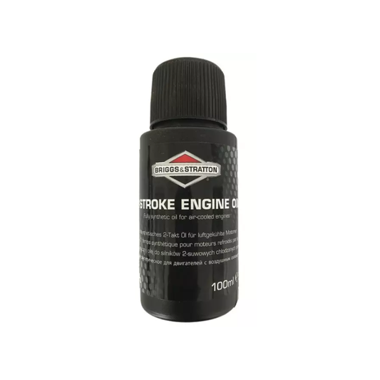 Huile 2 temps 100 % synthétique 0,1 litre B&S 992413, pièce d'origine Briggs & Stratton vendue par Greendis.