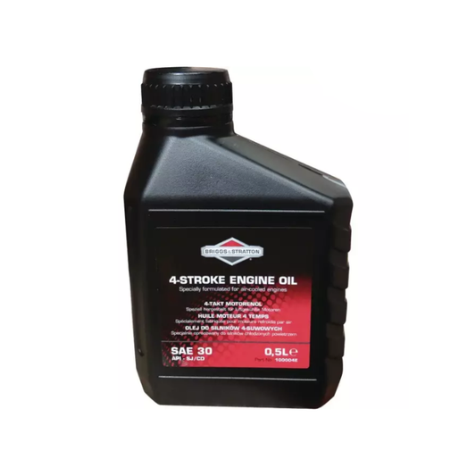 Huile 0,5 L 4 temps SAE30 Briggs & Stratton 100004E, pièce d'origine Briggs & Stratton vendue par Greendis.