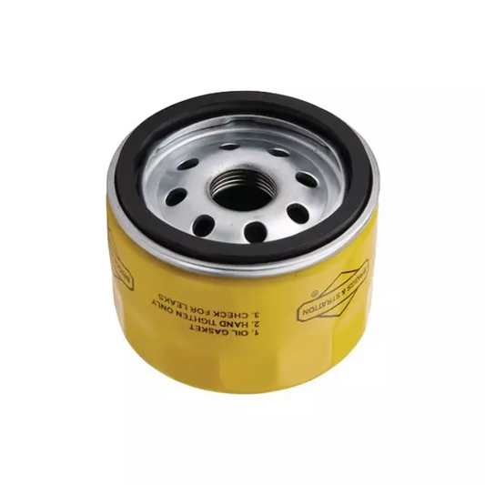 Filtre à huile jaune Briggs & Stratton 696854, pièce d'origine Briggs & Stratton vendue par Greendis.