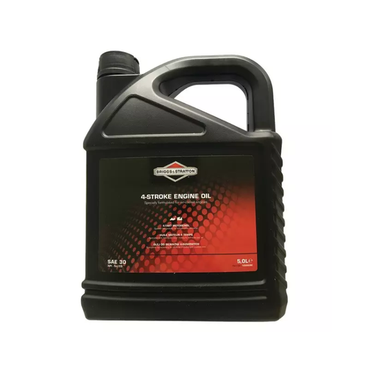 Huile 5 L SAE30 5 L Briggs & Stratton 100009E, pièce d'origine Briggs & Stratton vendue par Greendis.