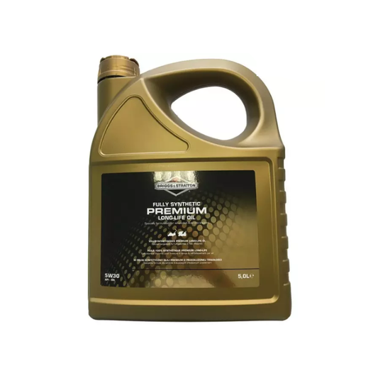 Huile 5 L 100 % synthétique LONG LIFE 5W30 100009S, pièce d'origine Briggs & Stratton vendue par Greendis.