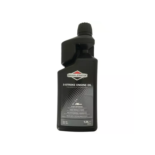 Huile 2 temps 100 % synthétique 1 litre B&S 992414, pièce d'origine Briggs & Stratton vendue par Greendis.